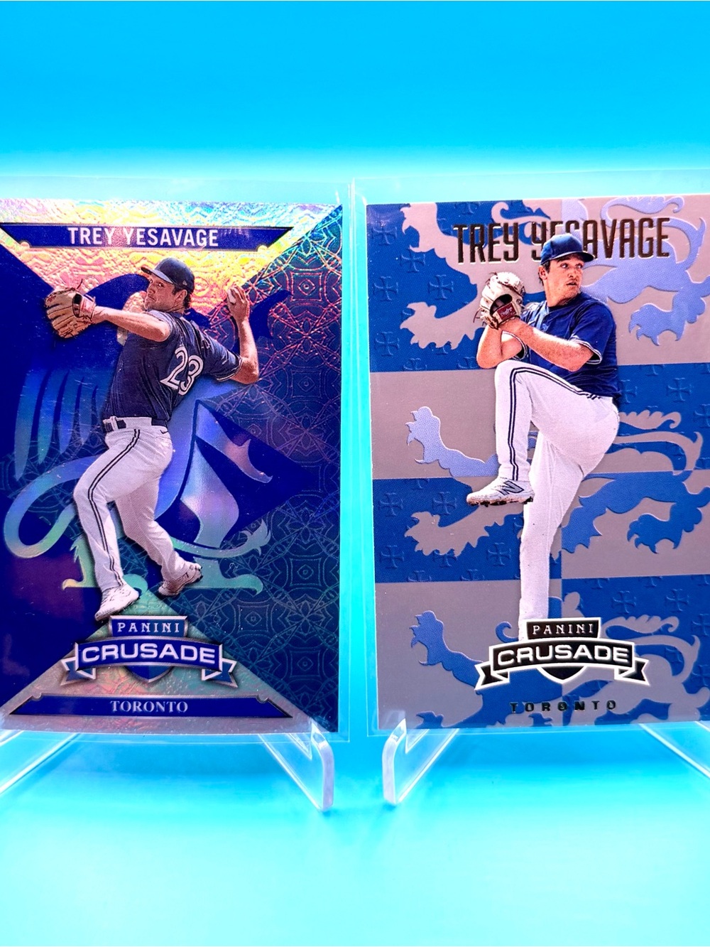🔥Trey Yesavage Lot! 🔥Panini Crusade Refractor + Crusade Grey Blue & Gold! 🤩